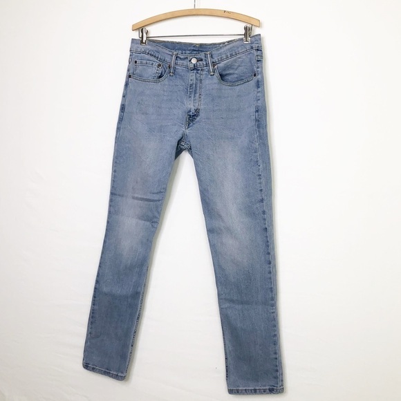 Levi 511 medium wash straight leg, high rise, blank tab jeans - Picture 8 of 12